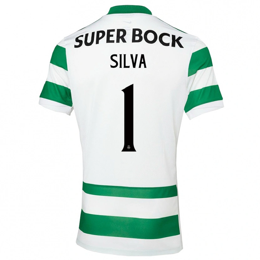 Danxen Bambino Maglia Rui Silva #1 Verde Bianco Kit Gara Home 2025/26 Maglietta
