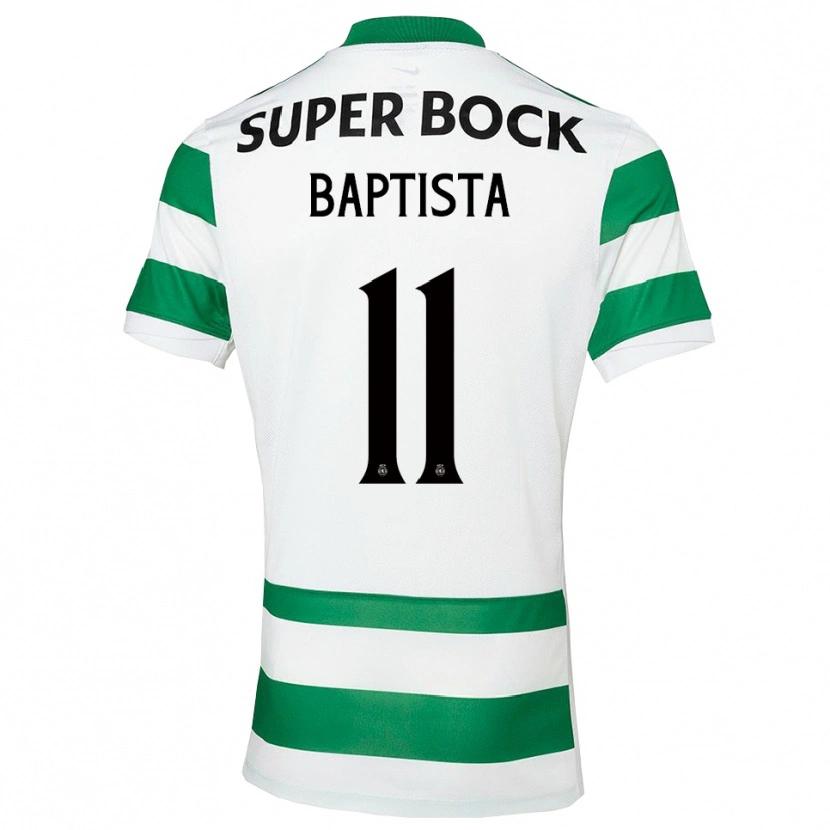 Danxen Bambino Maglia Brandão Baptista #11 Verde Bianco Kit Gara Home 2025/26 Maglietta