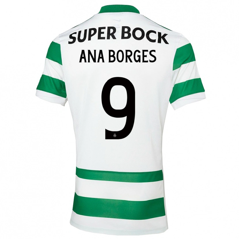 Danxen Bambino Maglia Ana Catarina Marques Borges #9 Verde Bianco Kit Gara Home 2025/26 Maglietta
