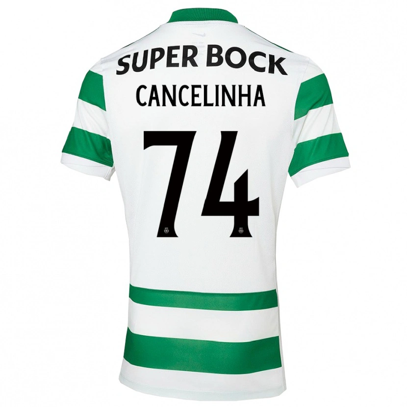 Danxen Bambino Maglia Érica Cancelinha #74 Verde Bianco Kit Gara Home 2025/26 Maglietta