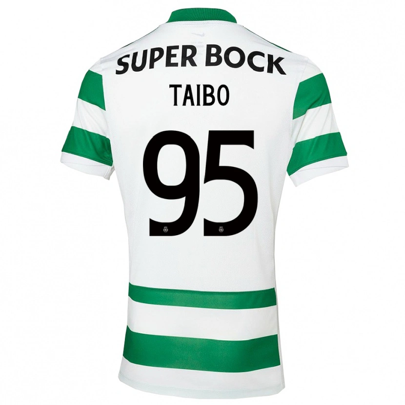 Danxen Bambino Maglia Lucas Taibo #95 Verde Bianco Kit Gara Home 2025/26 Maglietta