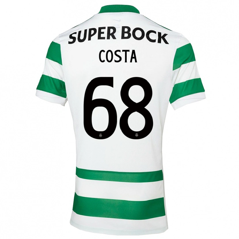 Danxen Bambino Maglia Daniel Costa #68 Verde Bianco Kit Gara Home 2025/26 Maglietta