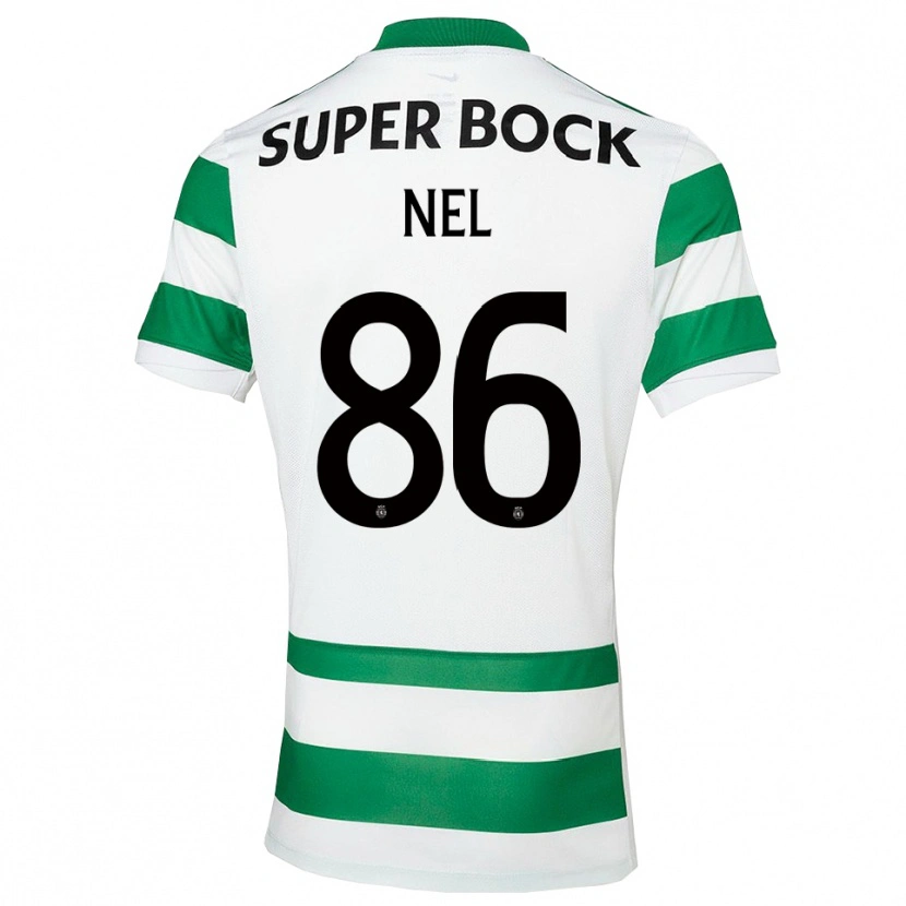 Danxen Bambino Maglia Rafael Nel #86 Verde Bianco Kit Gara Home 2025/26 Maglietta