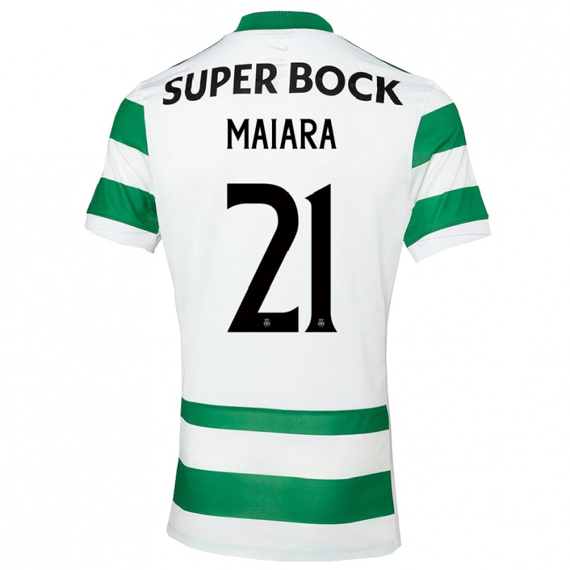 Danxen Bambino Maglia Maiara Carolina Niehues #21 Verde Bianco Kit Gara Home 2025/26 Maglietta