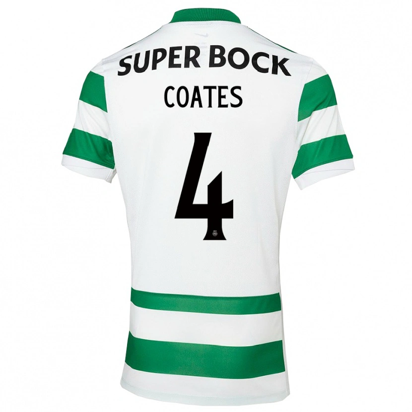 Danxen Bambino Maglia Sebastian Coates #4 Verde Bianco Kit Gara Home 2025/26 Maglietta