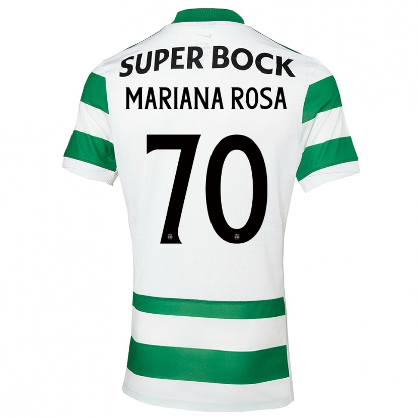 Danxen Bambino Maglia Mariana Silva Pinto Vilaça Da Rosa #70 Verde Bianco Kit Gara Home 2025/26 Maglietta