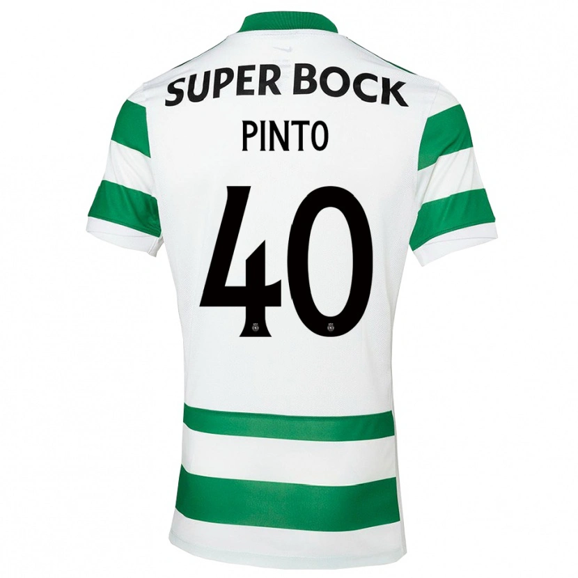 Danxen Bambino Maglia Rita Pinto De Almeida #40 Verde Bianco Kit Gara Home 2025/26 Maglietta