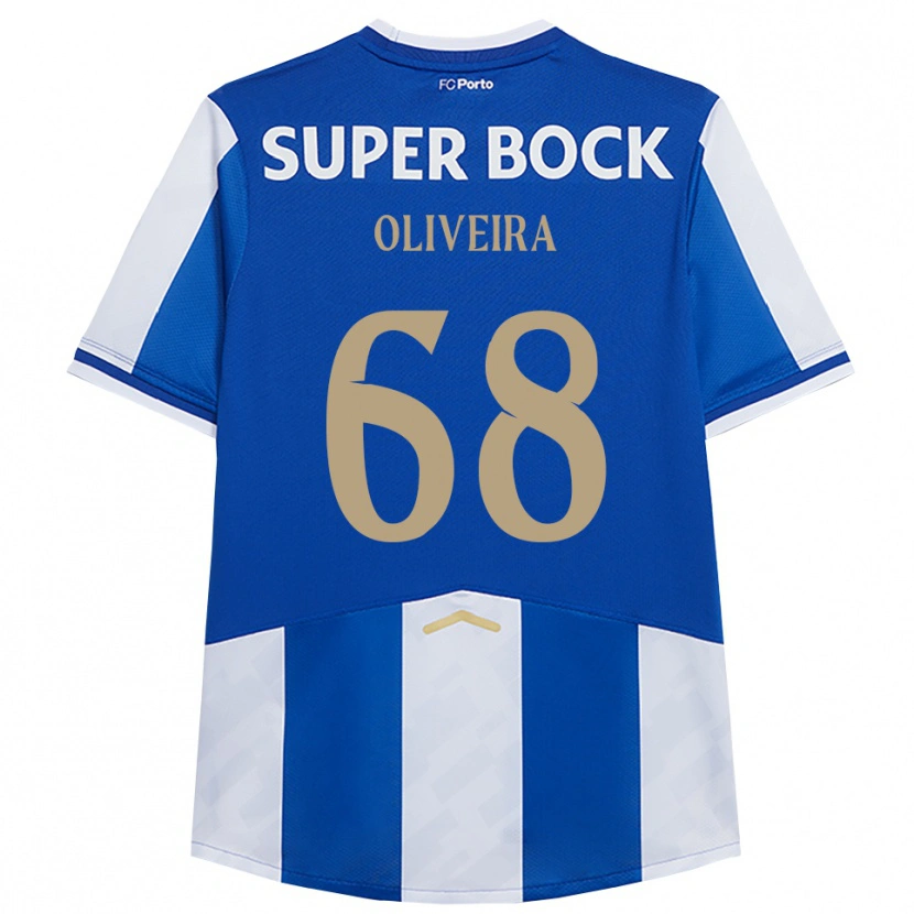 Danxen Bambino Maglia André Oliveira #68 Blu Bianco Kit Gara Home 2025/26 Maglietta