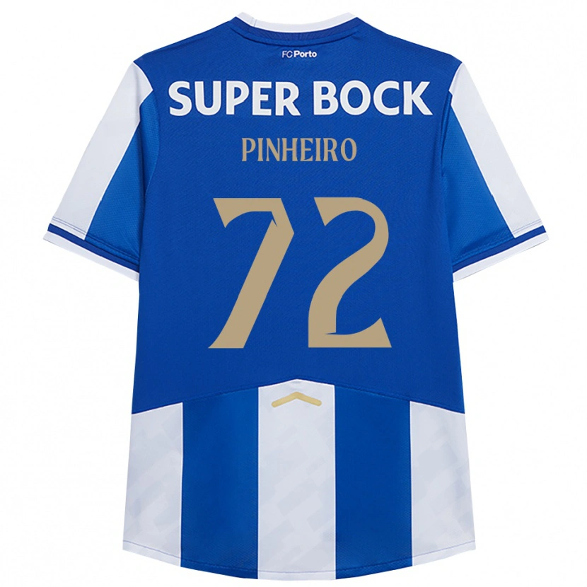 Danxen Bambino Maglia Rodrigo Pinheiro #72 Blu Bianco Kit Gara Home 2025/26 Maglietta