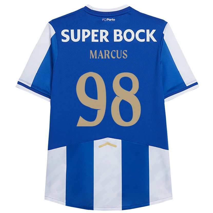 Danxen Bambino Maglia Abraham Marcus #98 Blu Bianco Kit Gara Home 2025/26 Maglietta