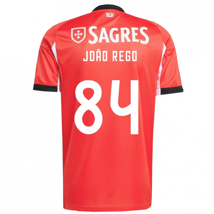 Danxen Bambino Maglia João Rego #84 Rosso Bianco Kit Gara Home 2025/26 Maglietta
