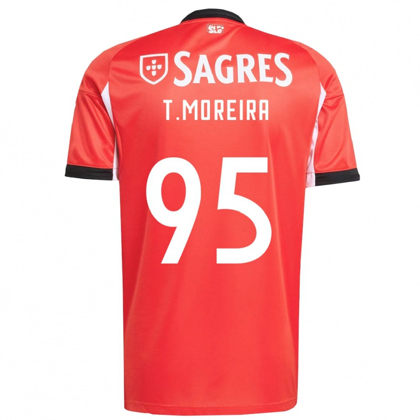 Danxen Bambino Maglia Tomás Moreira #95 Rosso Bianco Kit Gara Home 2025/26 Maglietta