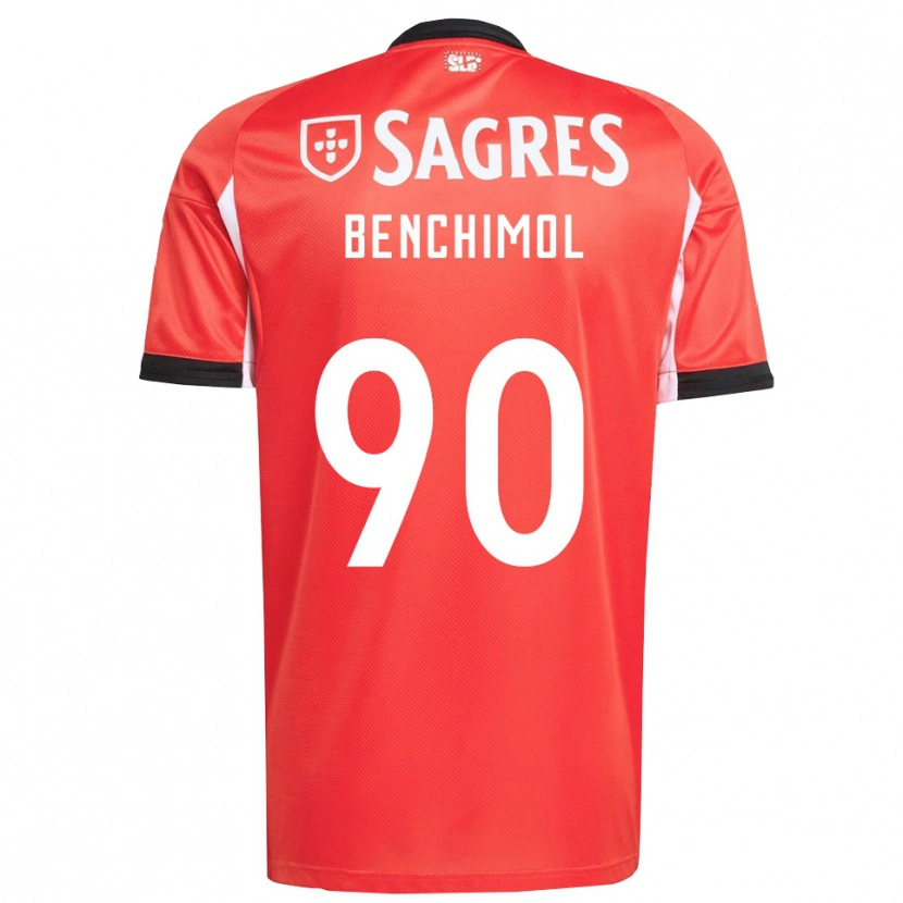 Danxen Bambino Maglia Benchimol #90 Rosso Bianco Kit Gara Home 2025/26 Maglietta