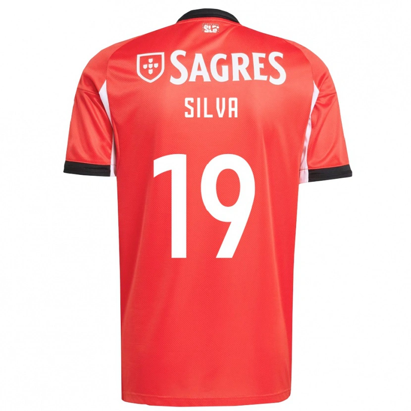 Danxen Bambino Maglia Francisco Silva #19 Rosso Bianco Kit Gara Home 2025/26 Maglietta