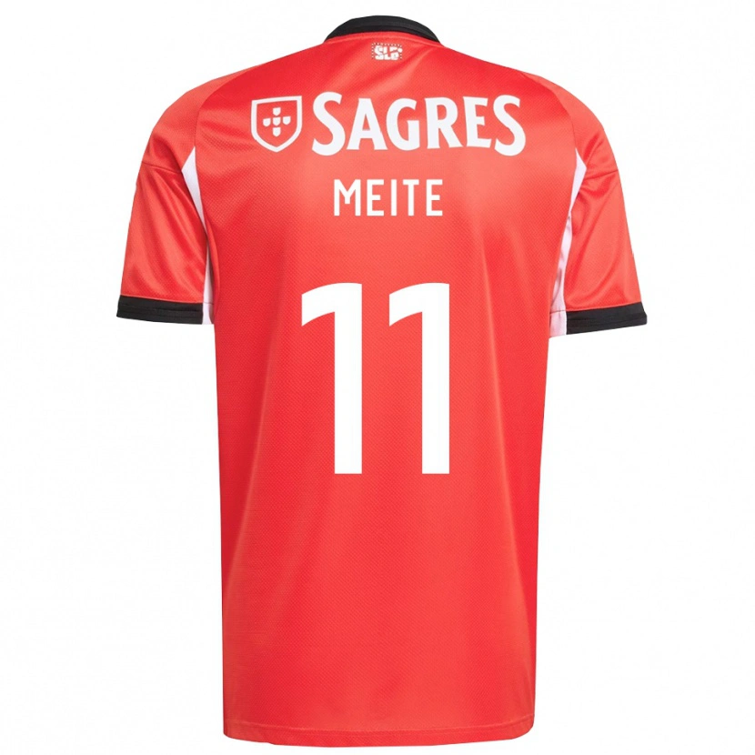 Danxen Bambino Maglia Soualiho Meite #11 Rosso Bianco Kit Gara Home 2025/26 Maglietta