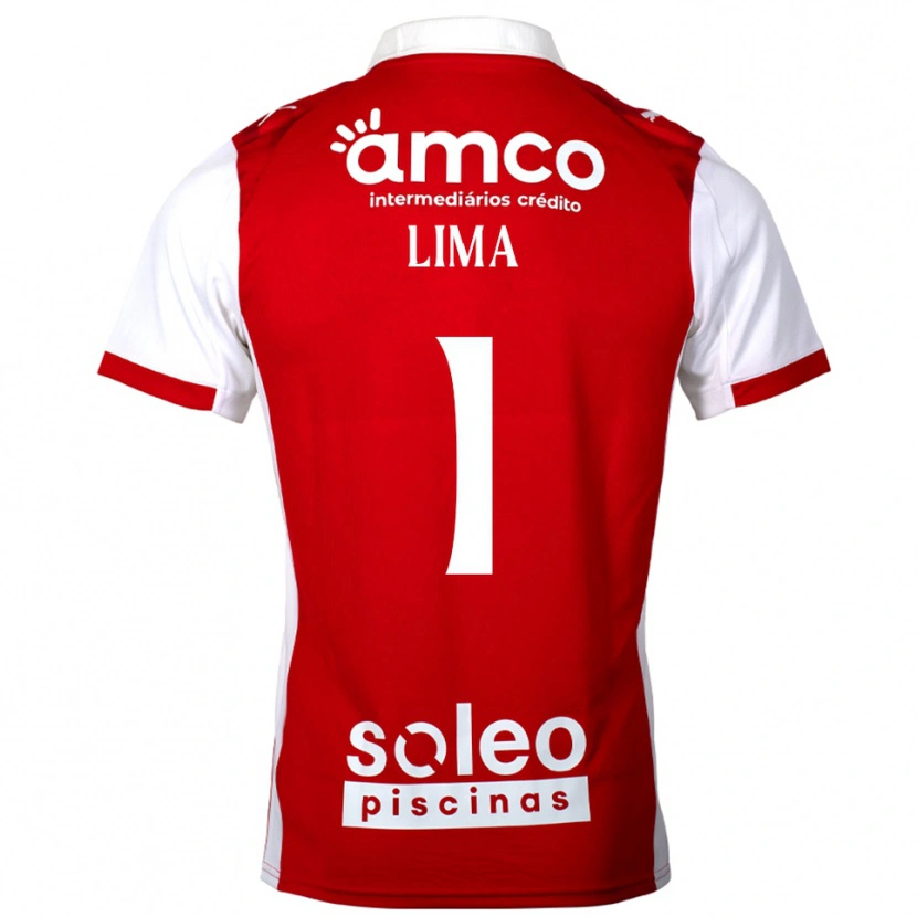 Danxen Bambino Maglia Aline Lima #1 Rosso Bianco Kit Gara Home 2025/26 Maglietta