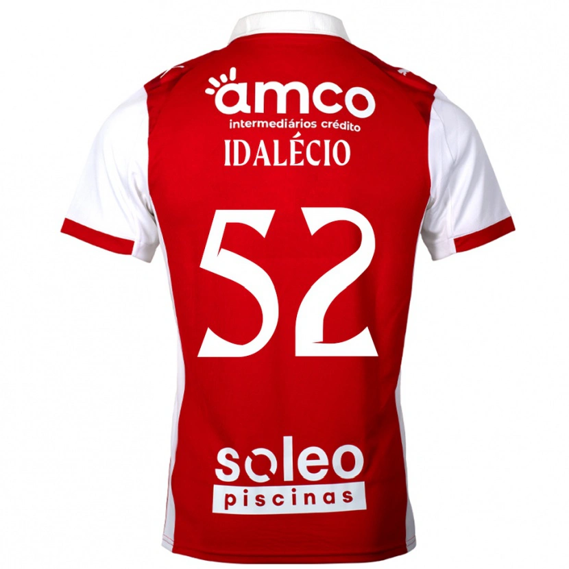 Danxen Bambino Maglia Idalécio #52 Rosso Bianco Kit Gara Home 2025/26 Maglietta