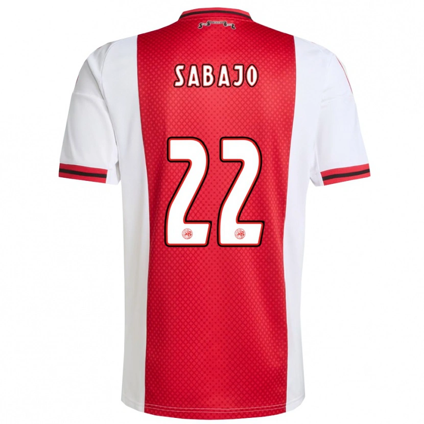 Danxen Bambino Maglia Quinty Sabajo #22 Rosso Bianco Kit Gara Home 2025/26 Maglietta