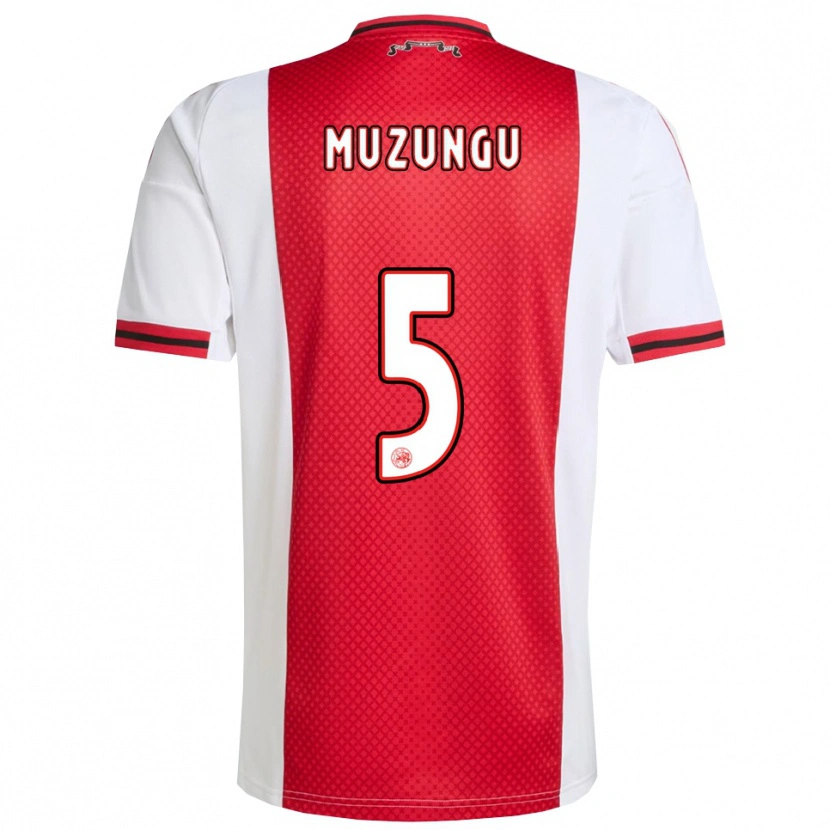 Danxen Bambino Maglia Marvyn Muzungu #5 Rosso Bianco Kit Gara Home 2025/26 Maglietta