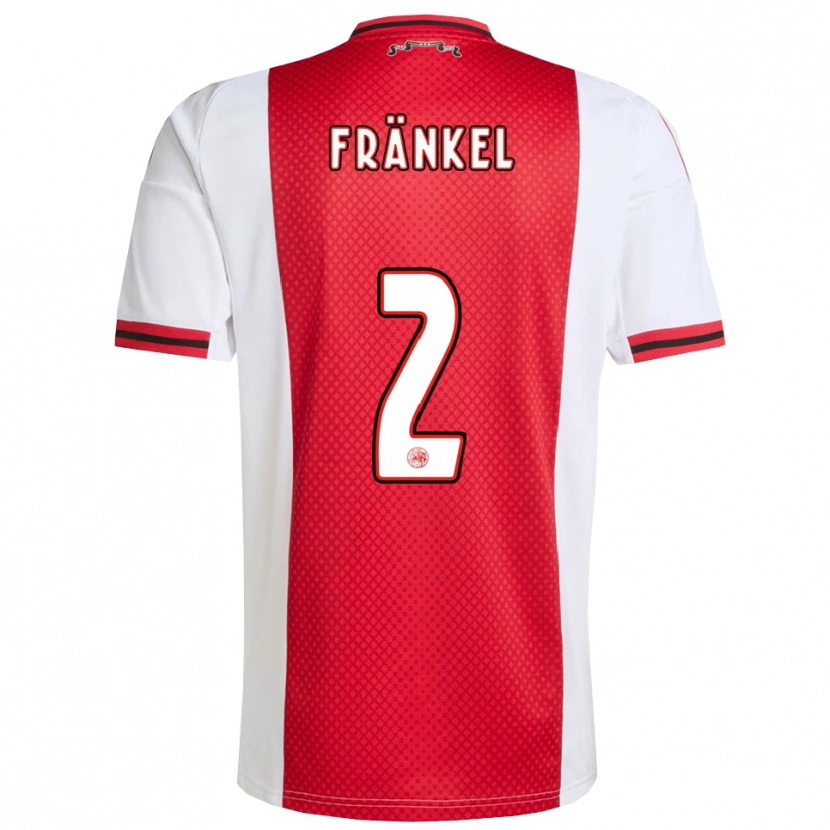 Danxen Bambino Maglia Leroy Fränkel #2 Rosso Bianco Kit Gara Home 2025/26 Maglietta