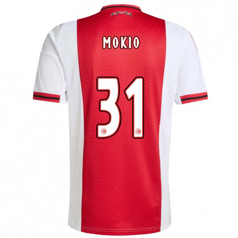 Danxen Bambino Maglia Jorthy Mokio #31 Rosso Bianco Kit Gara Home 2025/26 Maglietta