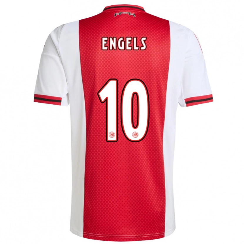 Danxen Bambino Maglia Chip Engels #10 Rosso Bianco Kit Gara Home 2025/26 Maglietta