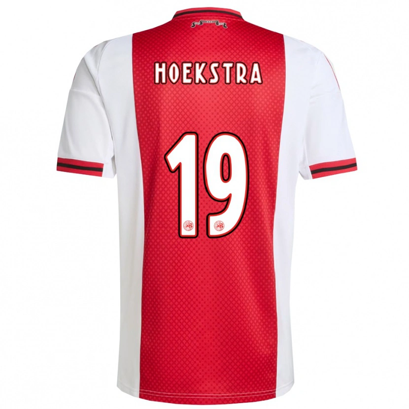 Danxen Bambino Maglia Tiny Hoekstra #19 Rosso Bianco Kit Gara Home 2025/26 Maglietta