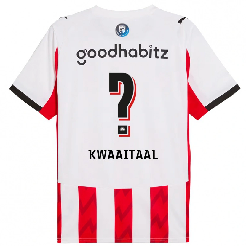 Danxen Bambino Maglia Julian Kwaaitaal #0 Rosso Bianco Kit Gara Home 2025/26 Maglietta