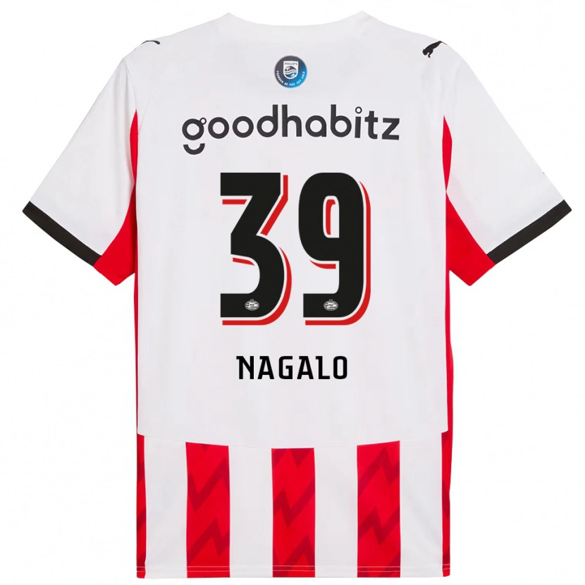Danxen Bambino Maglia Adamo Nagalo #39 Rosso Bianco Kit Gara Home 2025/26 Maglietta