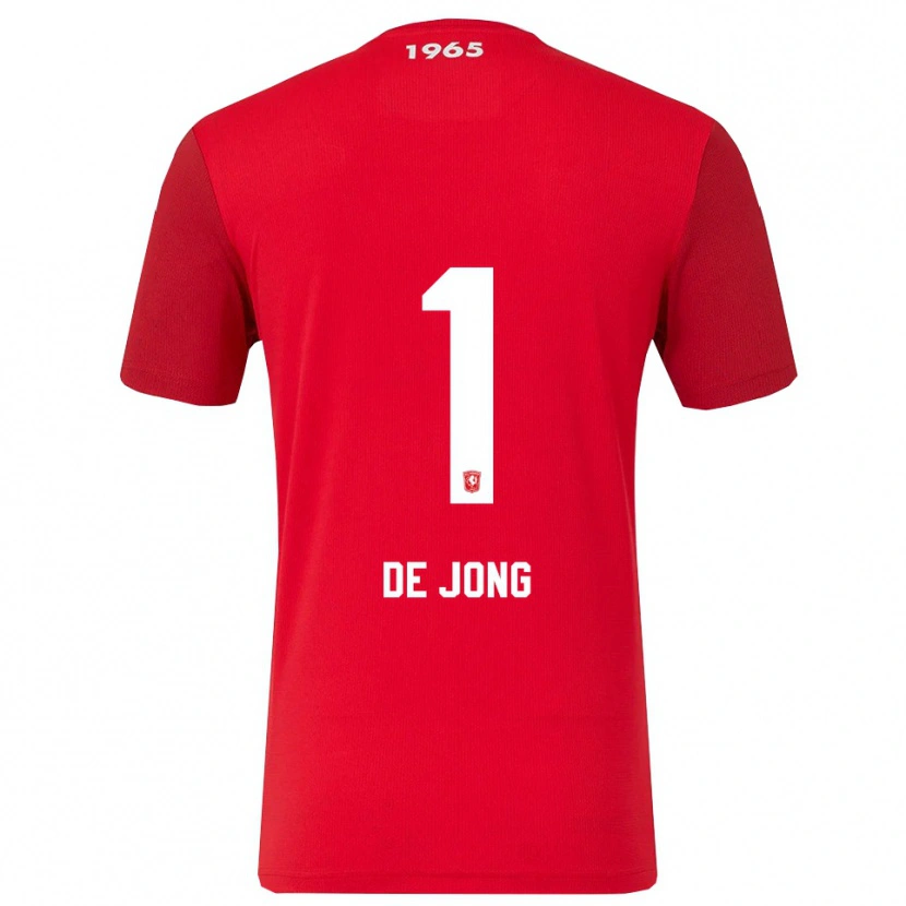 Danxen Bambino Maglia Danielle De Jong #1 Rosso Bianco Kit Gara Home 2025/26 Maglietta