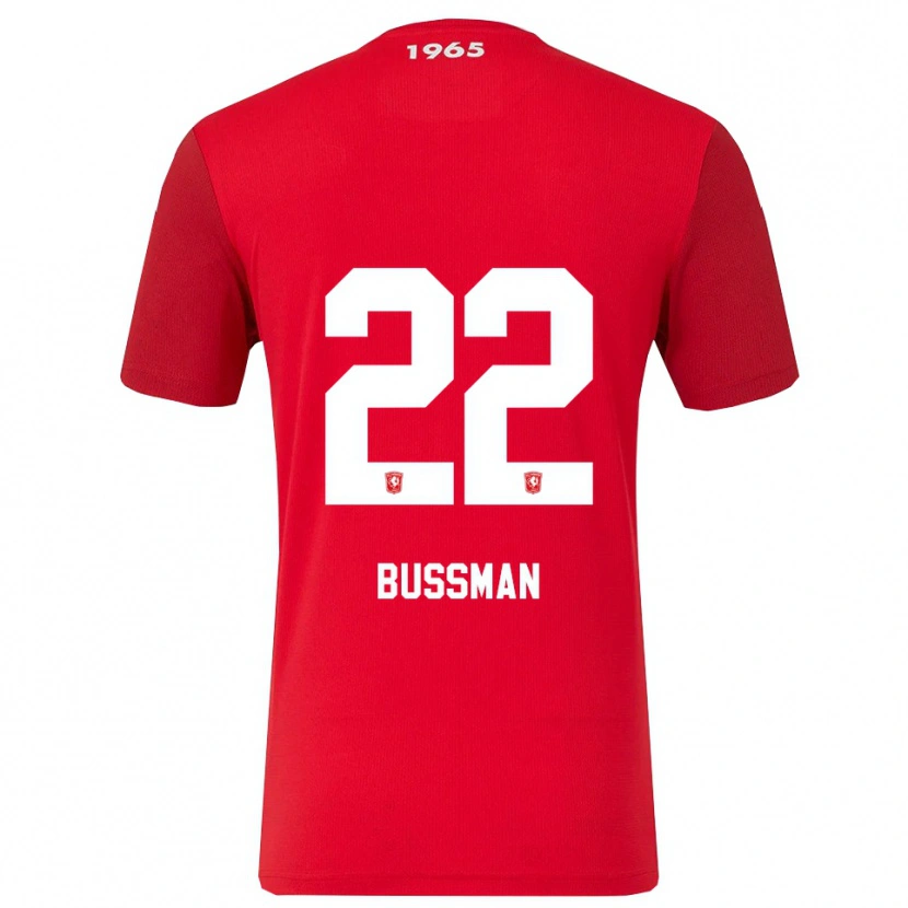 Danxen Bambino Maglia Fiene Bussman #22 Rosso Bianco Kit Gara Home 2025/26 Maglietta