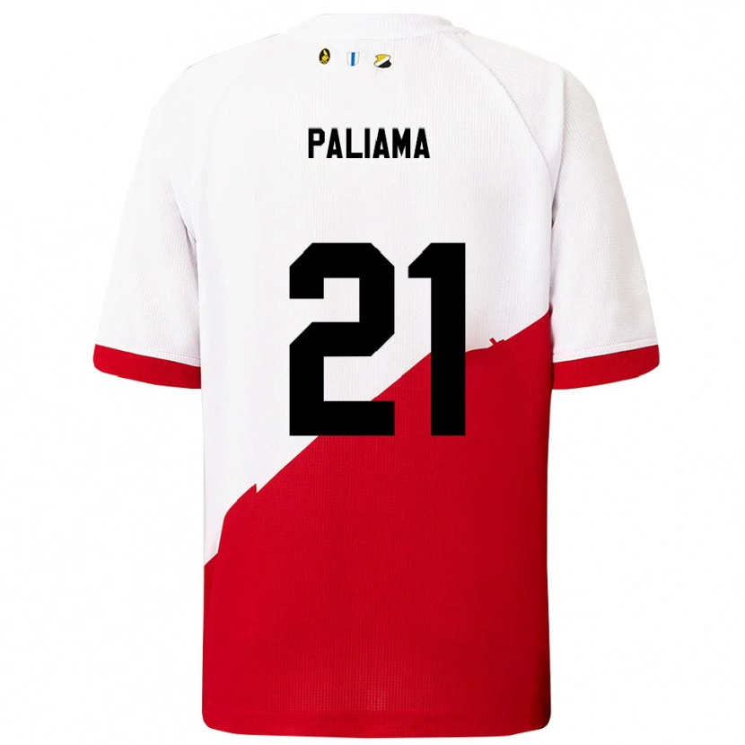 Danxen Bambino Maglia Joni Paliama #21 Bianco Rosso Kit Gara Home 2025/26 Maglietta