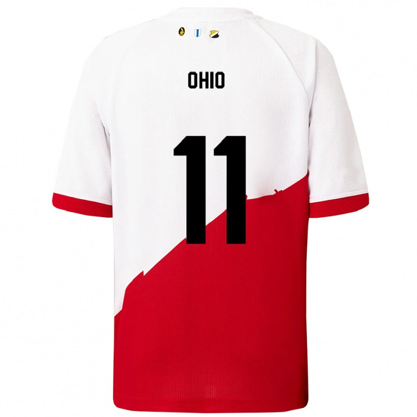 Danxen Bambino Maglia Noah Ohio #11 Bianco Rosso Kit Gara Home 2025/26 Maglietta