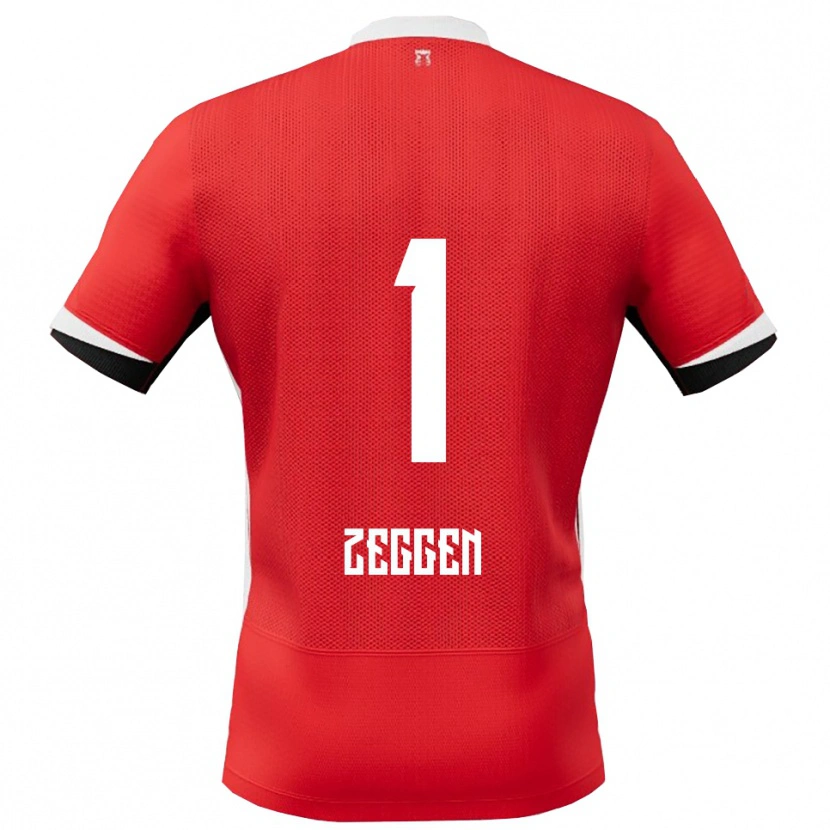 Danxen Bambino Maglia Kiyani Zeggen #1 Rosso Bianco Kit Gara Home 2025/26 Maglietta