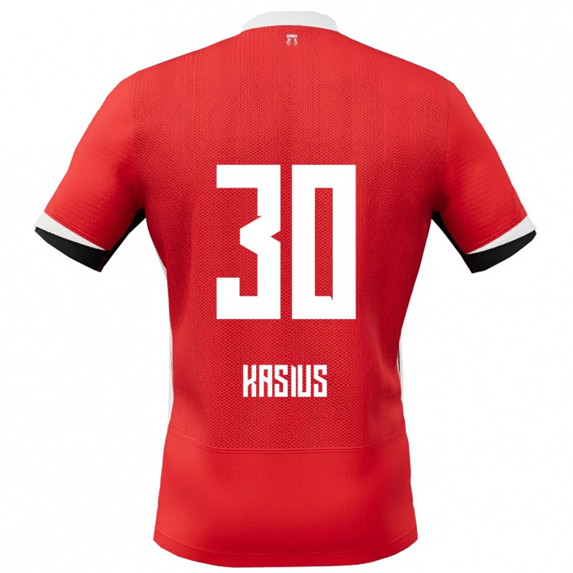 Danxen Bambino Maglia Denso Kasius #30 Rosso Bianco Kit Gara Home 2025/26 Maglietta