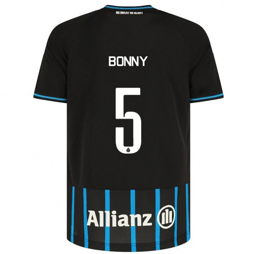 Danxen Bambino Maglia Chionne Bonny #5 Nero Blu Kit Gara Home 2025/26 Maglietta