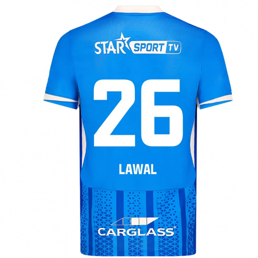 Danxen Bambino Maglia Tobias Lawal #26 Blu Bianco Kit Gara Home 2025/26 Maglietta