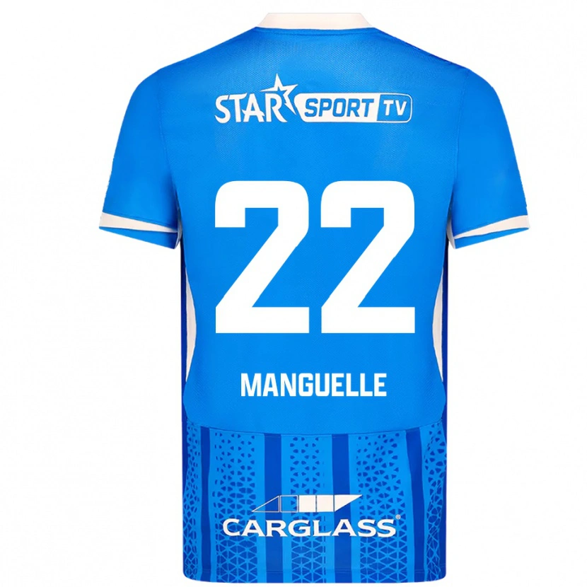 Danxen Bambino Maglia Brad Manguelle #22 Blu Bianco Kit Gara Home 2025/26 Maglietta