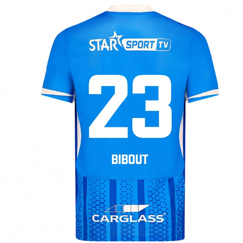 Danxen Bambino Maglia Aaron Bibout #23 Blu Bianco Kit Gara Home 2025/26 Maglietta
