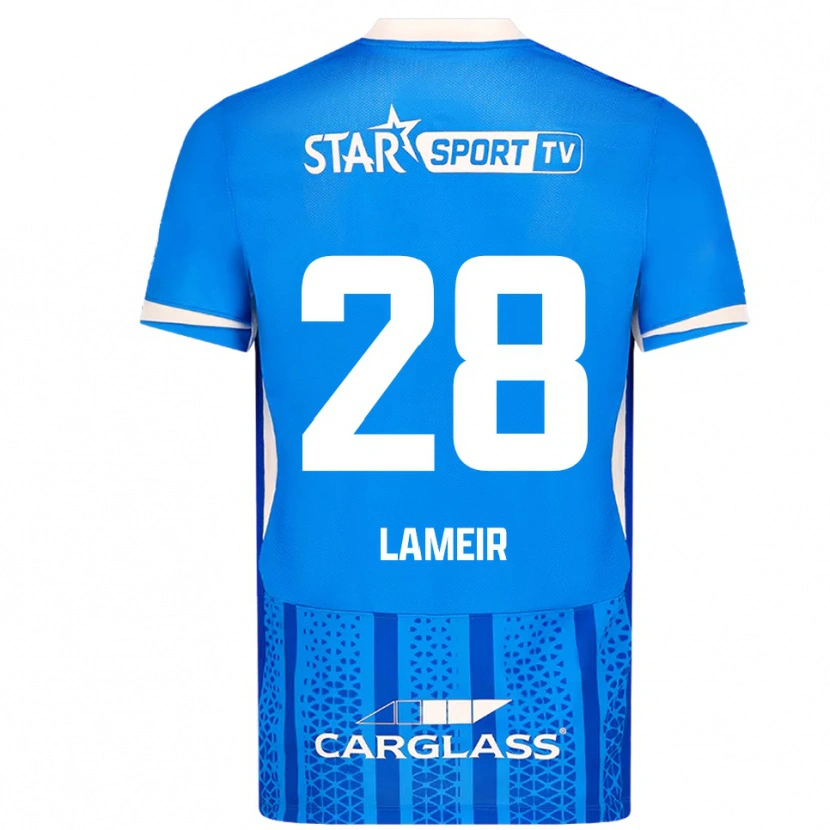 Danxen Bambino Maglia Tess Lameir #28 Blu Bianco Kit Gara Home 2025/26 Maglietta