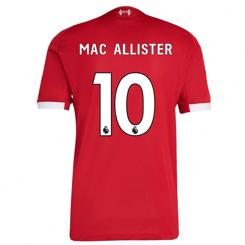Danxen Bambino Maglia Alexis Mac Allister #10 Rosso Bianco Kit Gara Home 2025/26 Maglietta