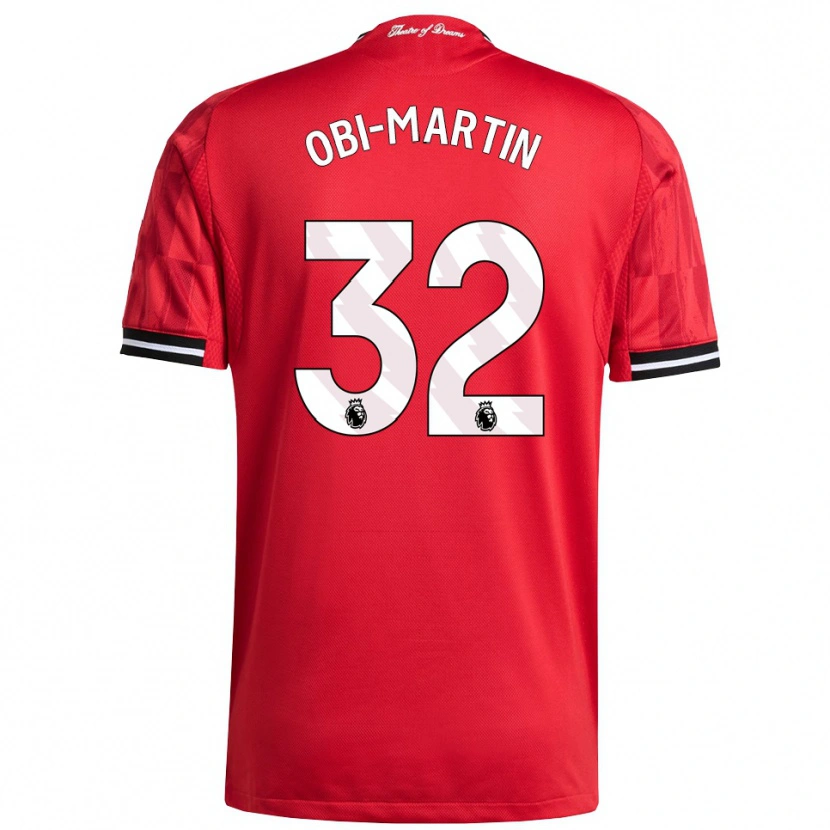 Danxen Bambino Maglia Chido Obi #32 Rosso Nero Bianco Kit Gara Home 2025/26 Maglietta