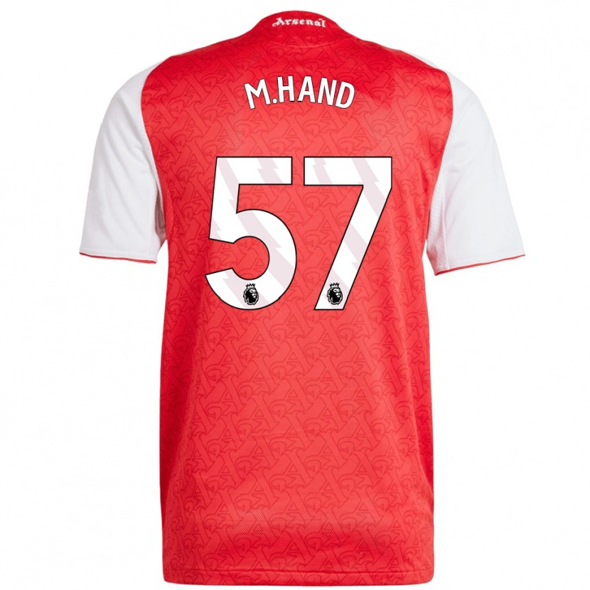 Danxen Bambino Maglia Ismail Oulad M'hand #57 Rosso Bianco Kit Gara Home 2025/26 Maglietta