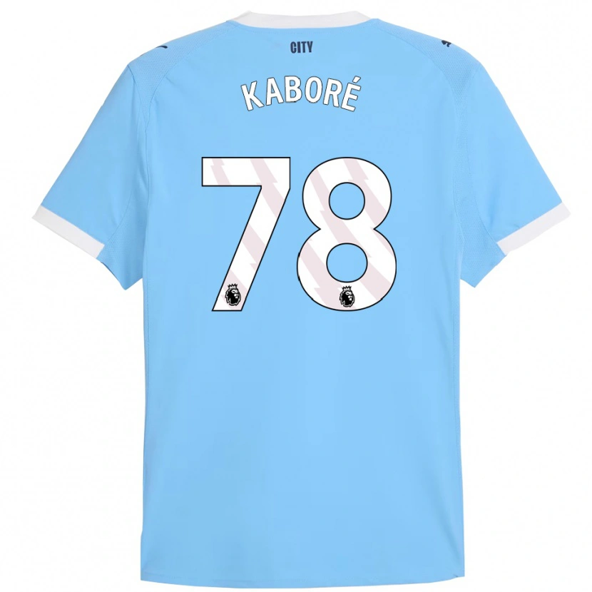 Danxen Bambino Maglia Issa Kaboré #78 Azzurro Bianco Kit Gara Home 2025/26 Maglietta