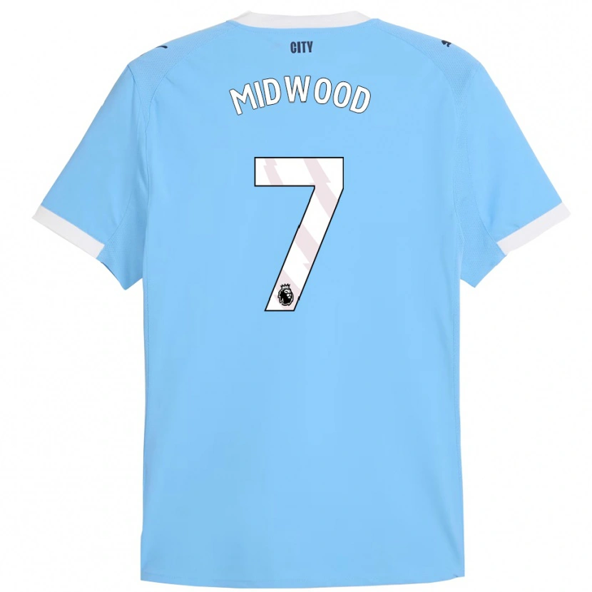 Danxen Bambino Maglia Kylan Midwood #7 Azzurro Bianco Kit Gara Home 2025/26 Maglietta