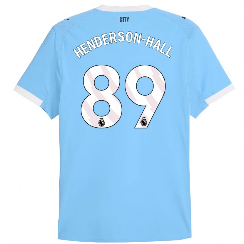Danxen Bambino Maglia Matty Henderson-Hall #89 Azzurro Bianco Kit Gara Home 2025/26 Maglietta