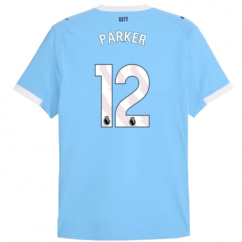 Danxen Bambino Maglia Xavier Parker #12 Azzurro Bianco Kit Gara Home 2025/26 Maglietta