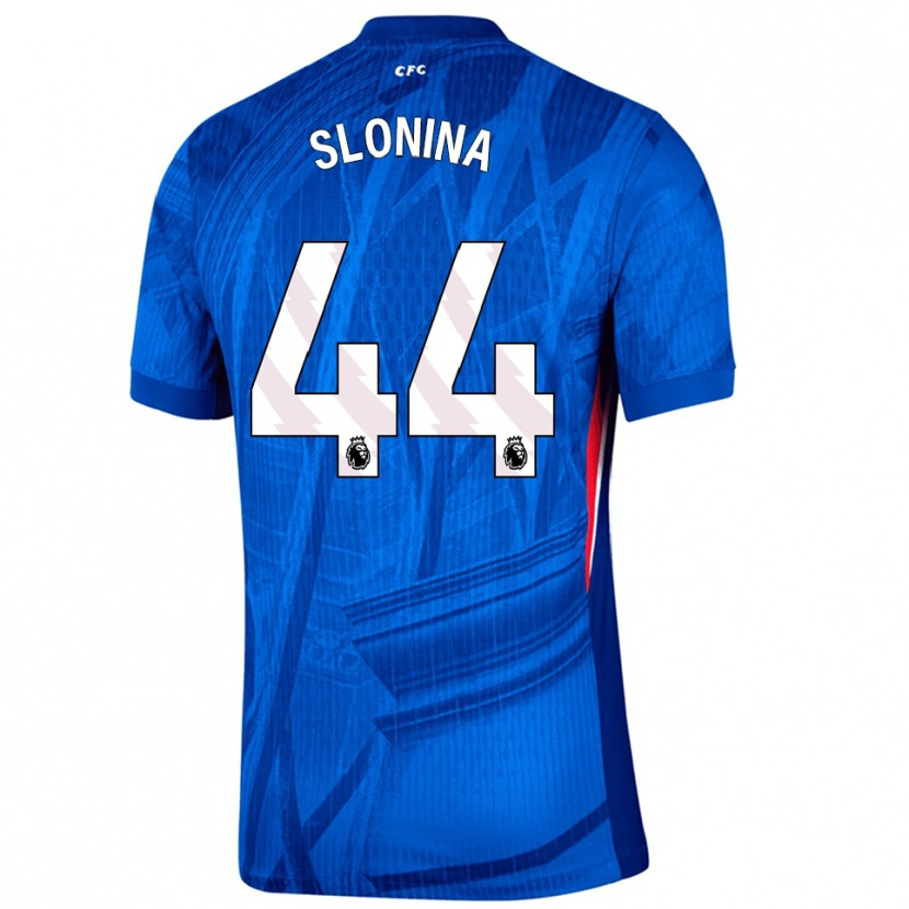 Danxen Bambino Maglia Gabriel Slonina #44 Blu Bianco Kit Gara Home 2025/26 Maglietta
