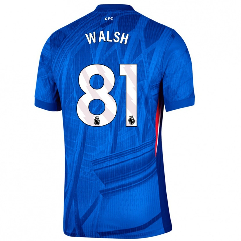 Danxen Bambino Maglia Reggie Walsh #81 Blu Bianco Kit Gara Home 2025/26 Maglietta