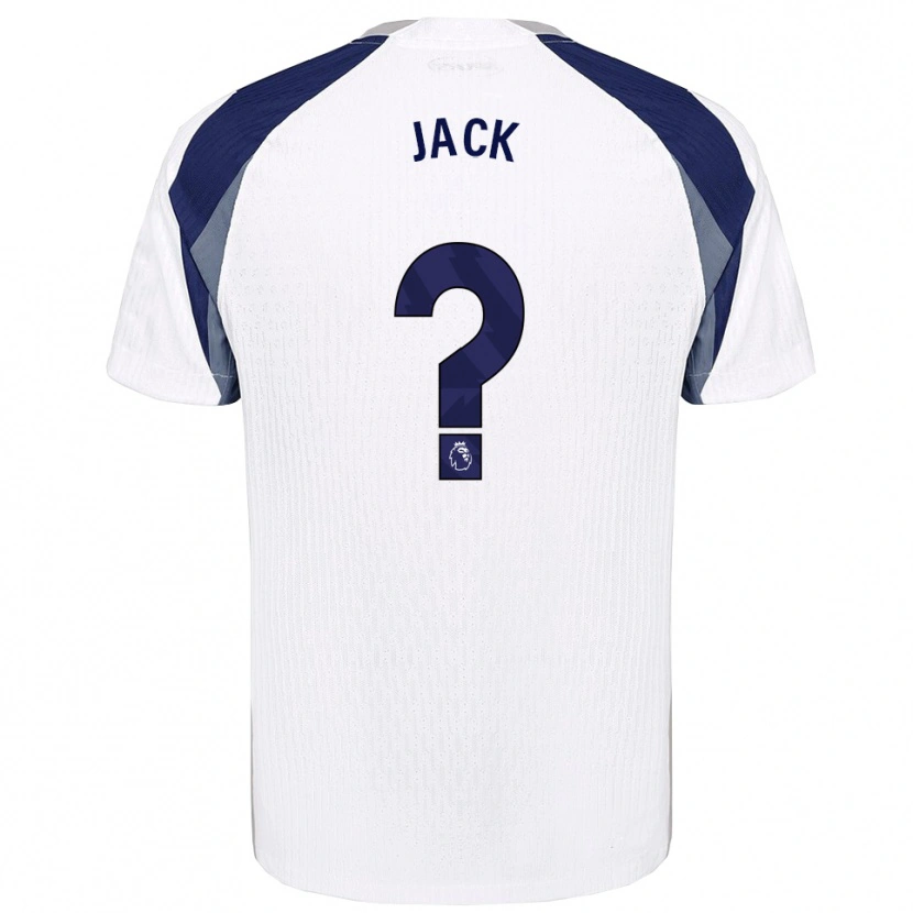 Danxen Bambino Maglia Mikel Jack #0 Bianco Navy Kit Gara Home 2025/26 Maglietta